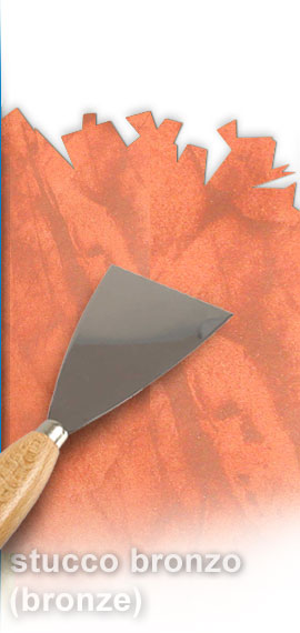 stuccos with metallic effect: silver